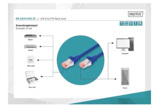 10 Cavi Ethernet DIGITUS 3m CAT 6 S/FTP