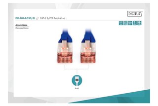 10 Cavi Ethernet DIGITUS 3m CAT 6 S/FTP