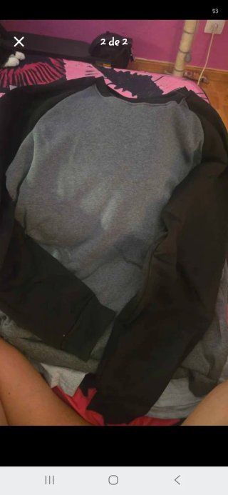 Sudadera Gris y Negra