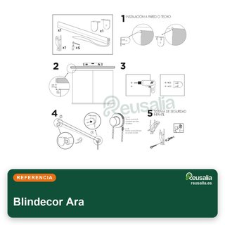 Blindecor Ara estor enrollable translúcido rosa
