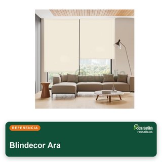 Blindecor Ara estor enrollable translúcido rosa