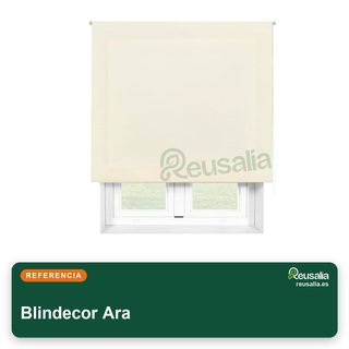 Blindecor Ara estor enrollable translúcido rosa