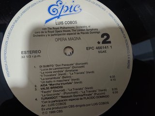 Luis Cobos Opera Magna LP España 1989