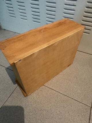 Cajonera antigua madera monedas joyas 20 cajones
