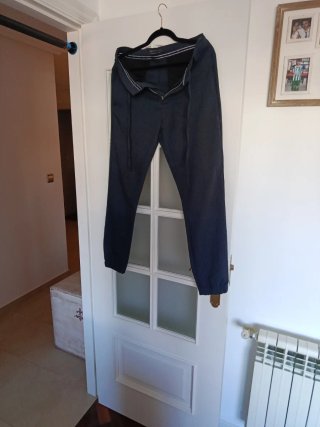 Pantalón Azul Estilo Casual