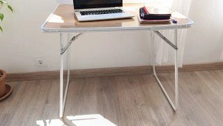 Mesa plegable aluminio ligera