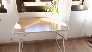 Mesa plegable aluminio ligera