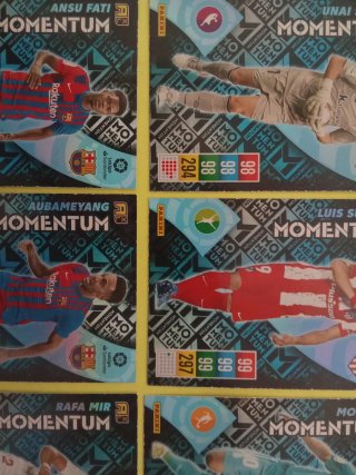 Lote completo 6 momentum Adrenalyn 21-22