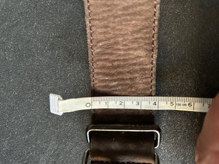 Cintura Fendi in camoscio marrone