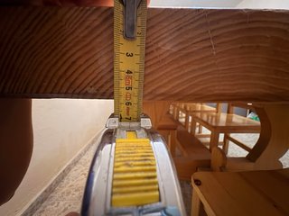 Mesa de Comedor de Madera 4,10m y 12 Sillas