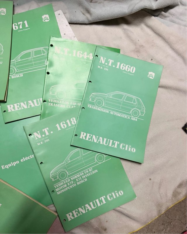 Lote Manuales Taller Renault Clio I MR2