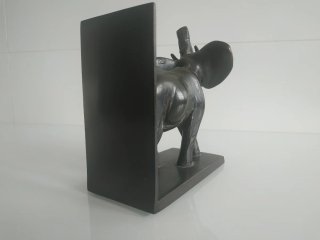 Sujetalibros de Bronce con Elefantes