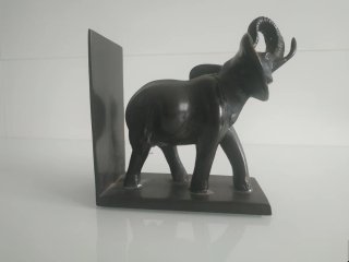 Sujetalibros de Bronce con Elefantes