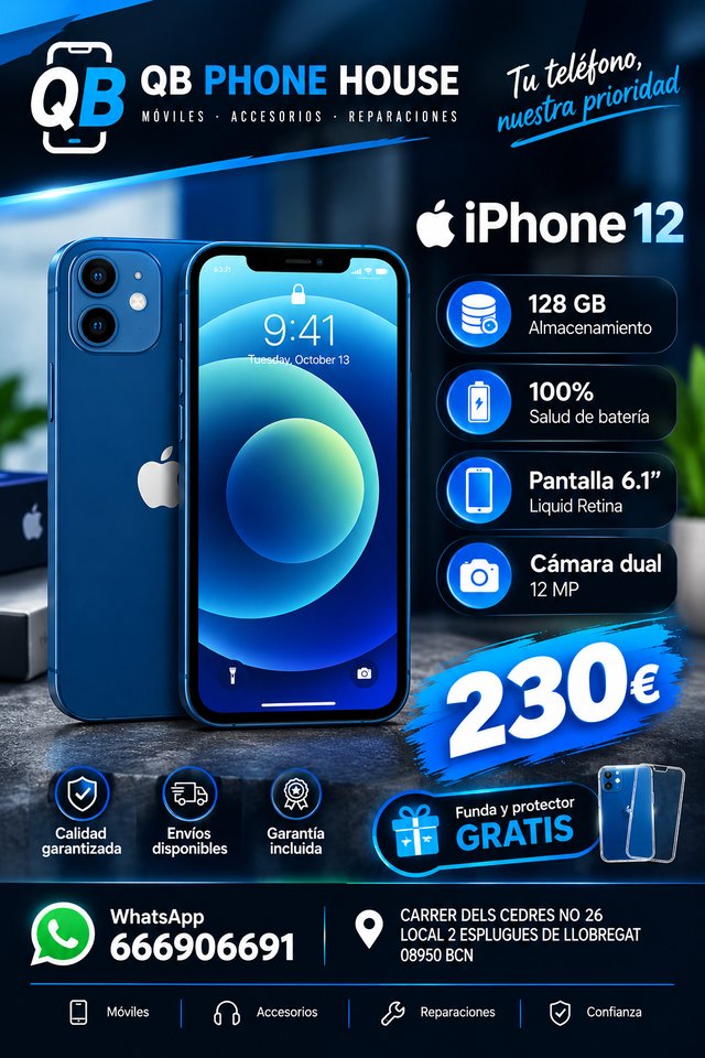 iPhone 12 128GB Azul