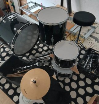 Batería acústica Startone negra