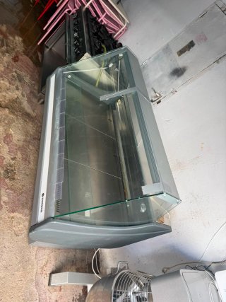 Expositor refrigerado cristal curvo