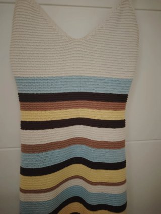 Vestido Zara Rayas Multicolor