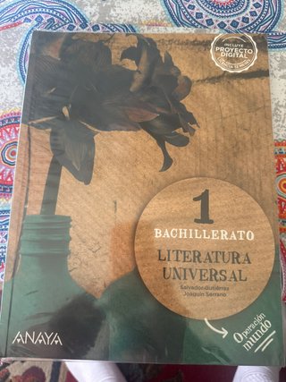 Libro Literatura Universal, 1 bachillerato