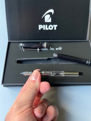 Pilot Custom 74 stilografica trasparente