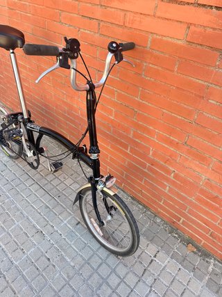 Bicicleta Brompton Plegable Negra