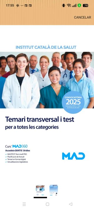Institut Català de la Salut. Temari transversal...