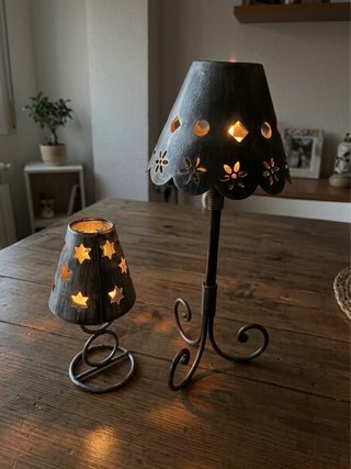 Set de 2 Portavelas Boho Vintage