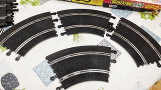 SCALEXTRIC LOTE CURVAS RECTAS TRANSFORMADOR MANDO