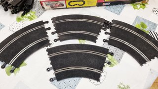 SCALEXTRIC LOTE CURVAS RECTAS TRANSFORMADOR MANDO