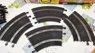 SCALEXTRIC LOTE CURVAS RECTAS TRANSFORMADOR MANDO