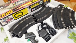 SCALEXTRIC LOTE CURVAS RECTAS TRANSFORMADOR MANDO