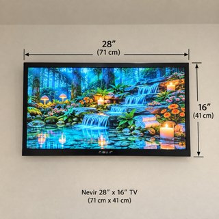 TV Nevir 28 x 16 con soporte pared