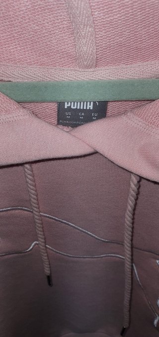 Conjunto Puma Sudadera Rosa T.S  Leggins Gris T.XS