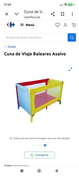 Cuna de Viaje Asalvo Baleares