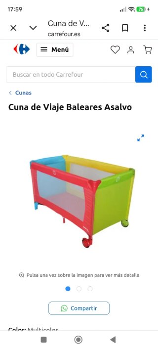 Cuna de Viaje Asalvo Baleares