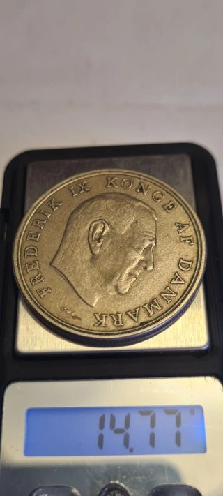 Moneda 5 Kroner Dinamarca Frederik IX