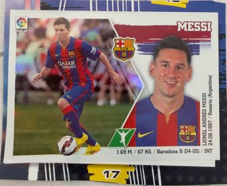 Cromo Messi Panini Liga 2015-2016