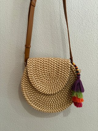 Bolso Paco Martinez marrón y multicolor