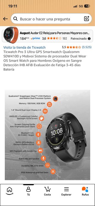 Ticwatch Pro 3 Ultra GPS Smartwatch