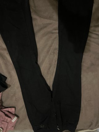 Pantalones campana negros