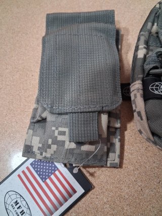Set Portacargador y Bolsillo Molle ACU