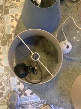 Lote 5 Lámparas Techo IKEA HEMMA + Globo