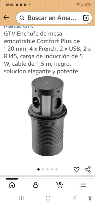 Enchufe de mesa GTV Comfort Plus