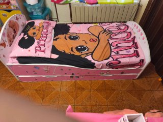 Cama Infantil con Estampado Princesas
