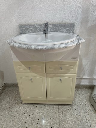Mueble de baño Bakan mármol y aglomerado