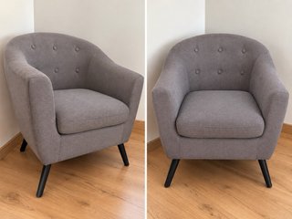 Sillón Gris de Tela