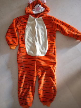 Pijama Disfraz de Tigre 120 cm