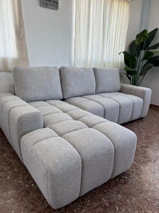 Sofa chaiselongue con cama y arcon nuevo!