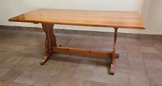 Mesa de pino estilo lira 160x85