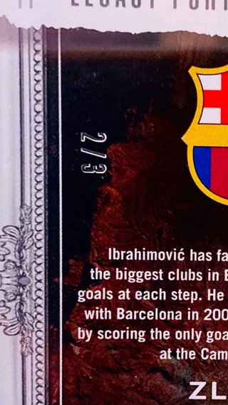 Zlatan Ibrahimović FC Barcelona Autógrafo