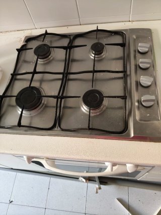 Placa de cocina de gas 4 fuegos